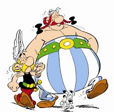 Asterix og Obelix for 35. gang på nye eventyr - denne gang i Skotland. Illustration: Egmont