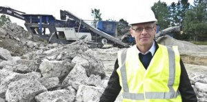 Projektleder Lars Lund, Bascon, repræsenterer Aarhus Kommune som rådigver i forbindelse med nedrivningen af Nordgårdskolen. 